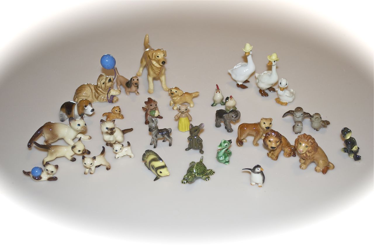 tiny animal figurines