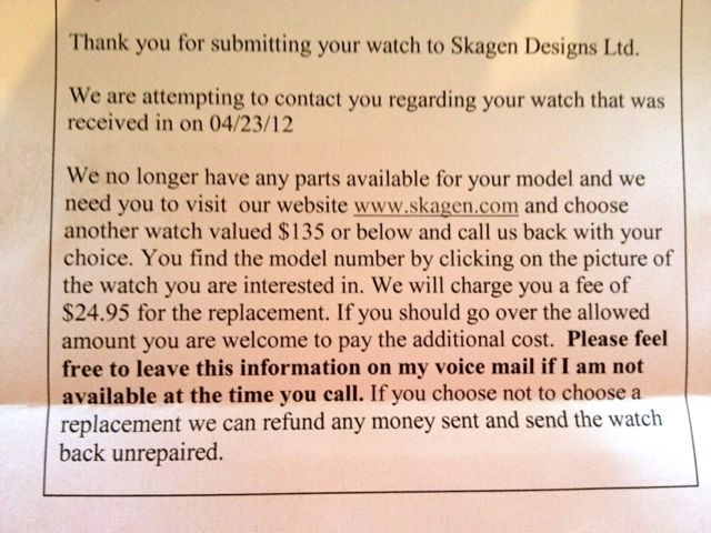 skagen letter