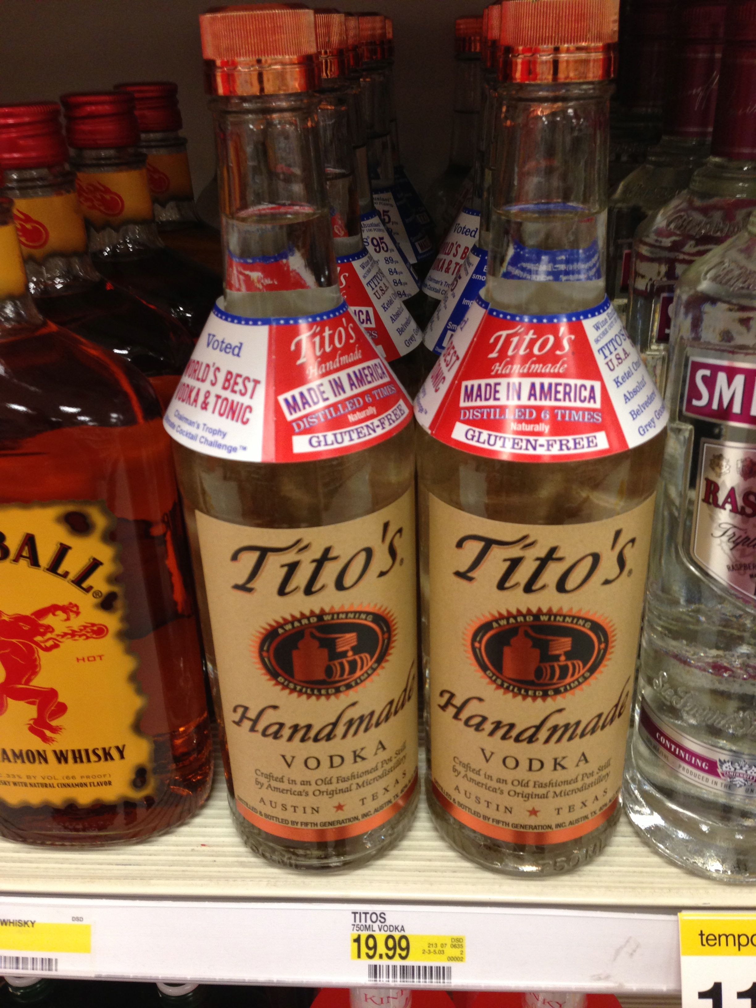 Tito S Vodka Handmade No Hangover Missbargainhuntress