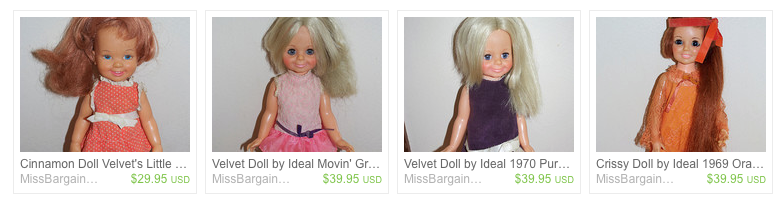 dolls from the 60's and 70's