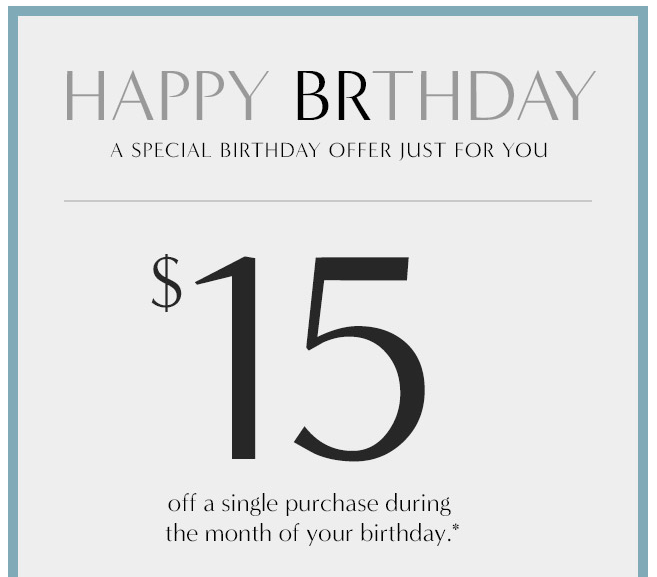 Gap birthday offer discount