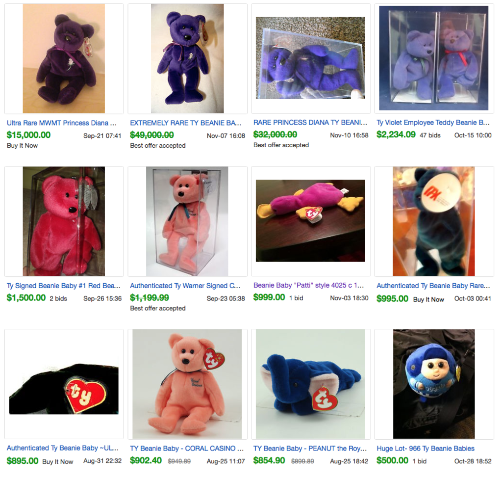 coral casino beanie baby
