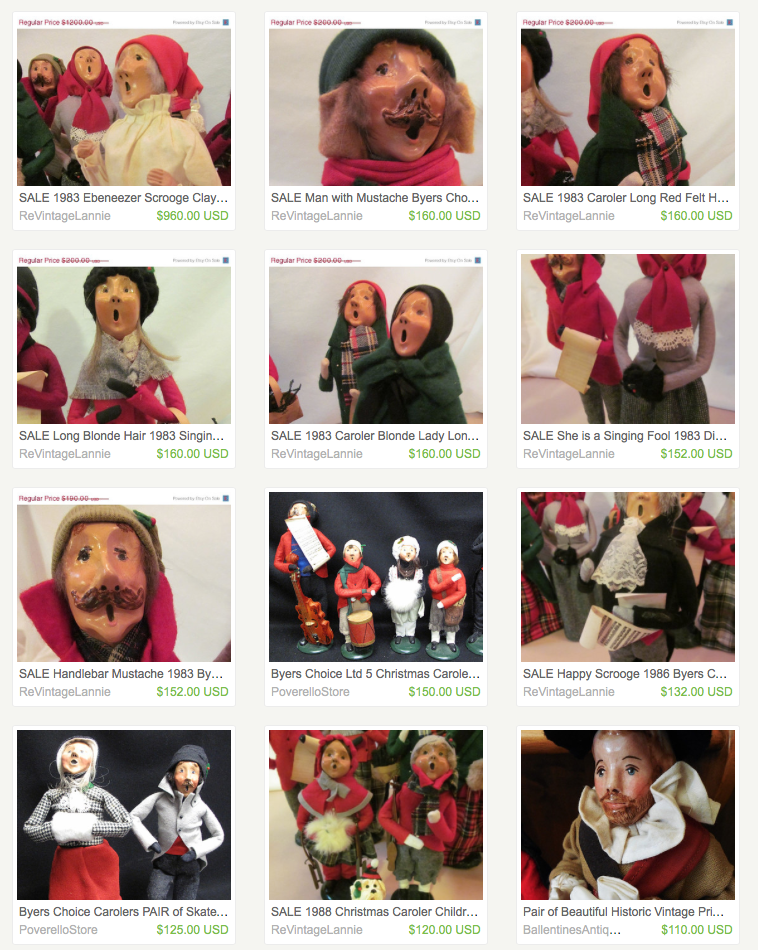 vintage byers choice carolers